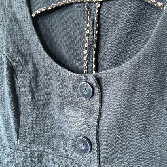 Talula Aritzia Navy Pinafore Dress, 10 - Picture 2 of 8